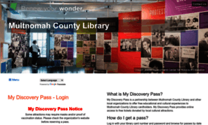 Passes.multcolib.org thumbnail