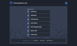 Passiongolfers.com thumbnail