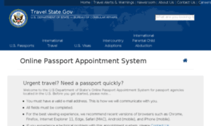 Passportappointment.travel.state.gov thumbnail