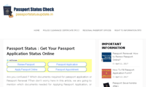 Passportstatusupdate.in thumbnail