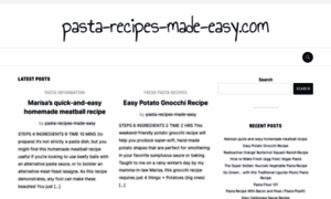 Pasta-recipes-made-easy.com thumbnail