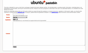 Pastebin.ubuntu.com thumbnail