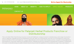 Patanjalidistributorships.org thumbnail