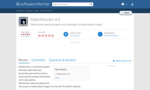 Patenthunter.software.informer.com thumbnail