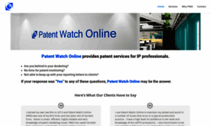 Patentwatchonline.com thumbnail