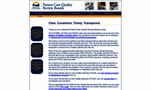 Patientcarequalityreviewboard.ca thumbnail