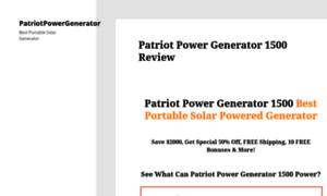Patriotpowergenerator.info thumbnail