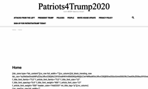 Patriots4trump2020.com thumbnail