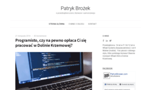 Patrykbrozek.com thumbnail