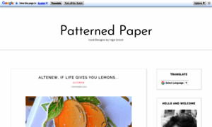 Patternedpapercrafts.blogspot.com thumbnail
