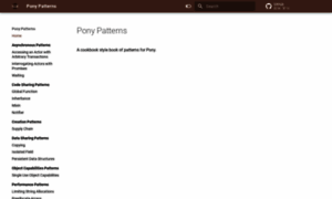 Patterns.ponylang.org thumbnail