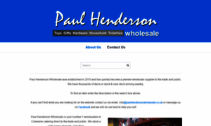 Paulhendersonwholesale.co.uk thumbnail