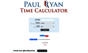 Paulryantimecalculator.com thumbnail