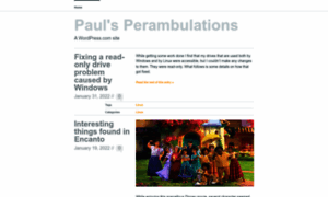 Paulsperambulations.wordpress.com thumbnail