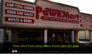 Pawnmart1-pawnshop-mosspoint.com thumbnail