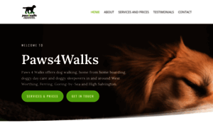 Paws4walks.co.uk thumbnail