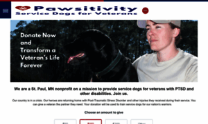 Pawsitivityservicedogs.com thumbnail