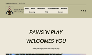 Pawsnplaymd.com thumbnail