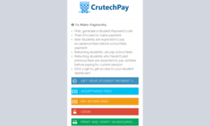 Pay.crutech.edu.ng thumbnail