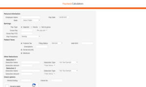 Paycheckcalculator.accountantsworld.com thumbnail