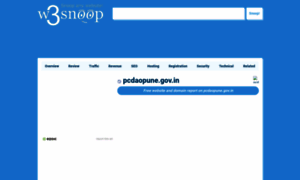 Pcdaopune.gov.in.w3snoop.com thumbnail