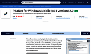 Pdanet-for-windows-mobile-x64-version.software.informer.com thumbnail