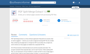 Pdf-split-merge-extract.software.informer.com thumbnail