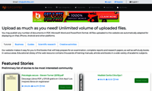 Upload as much as you need! Unlimited volume of uploaded files. - PDFCOFFEE .COM