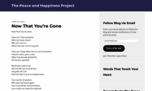 Peaceandhappinessproject.com thumbnail