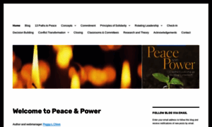 Peaceandpowerblog.org thumbnail