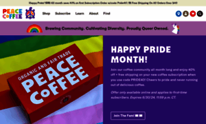 Peacecoffee.com thumbnail