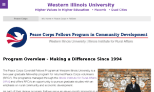 Peacecorpsfellows-wiu.org thumbnail