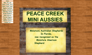 Peacecreekminiaussies.com thumbnail