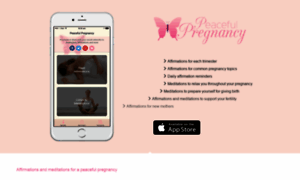 Peacefulpregnancyapp.com thumbnail