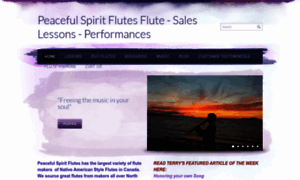 Peacefulspiritflutes.com thumbnail