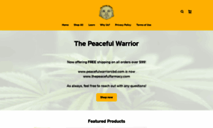 Peacefulwarriorcbd.com thumbnail