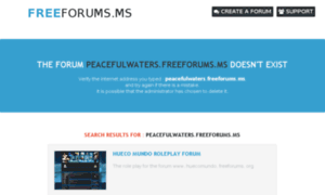 Peacefulwaters.freeforums.ms thumbnail