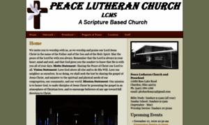 Peacelutheranchurchlcms.org thumbnail