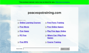 Peaceopstraining.com thumbnail