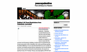 Peacepalestine.wordpress.com thumbnail