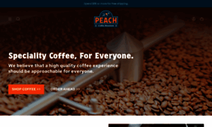 Peachcoffeeroasters.com thumbnail