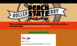 Peachstaterollerderby.com thumbnail