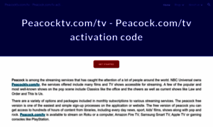Peacockcom-tv.com thumbnail