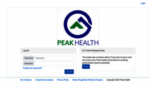 Peak-health.net thumbnail