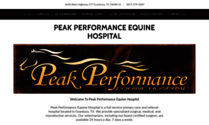 Peakperformanceequinehospital.com thumbnail