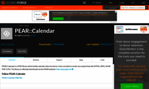 Pearcalendar.sourceforge.net thumbnail