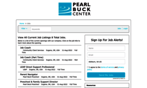 Pearlbuckcenter.applicantpool.com thumbnail