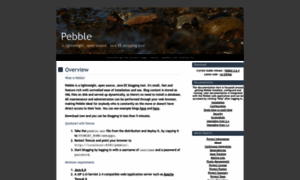 Pebble.sourceforge.net thumbnail
