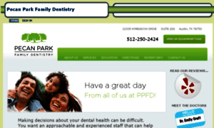 Pecanparksmiles.mydentalvisit.com thumbnail