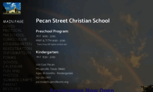 Pecanstreetchristianschool.org thumbnail